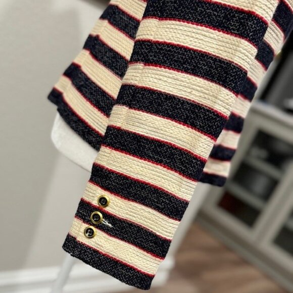 CAbi "Love, Carol" Nautical Stripe Cruise Jacket - Picture 5 of 16